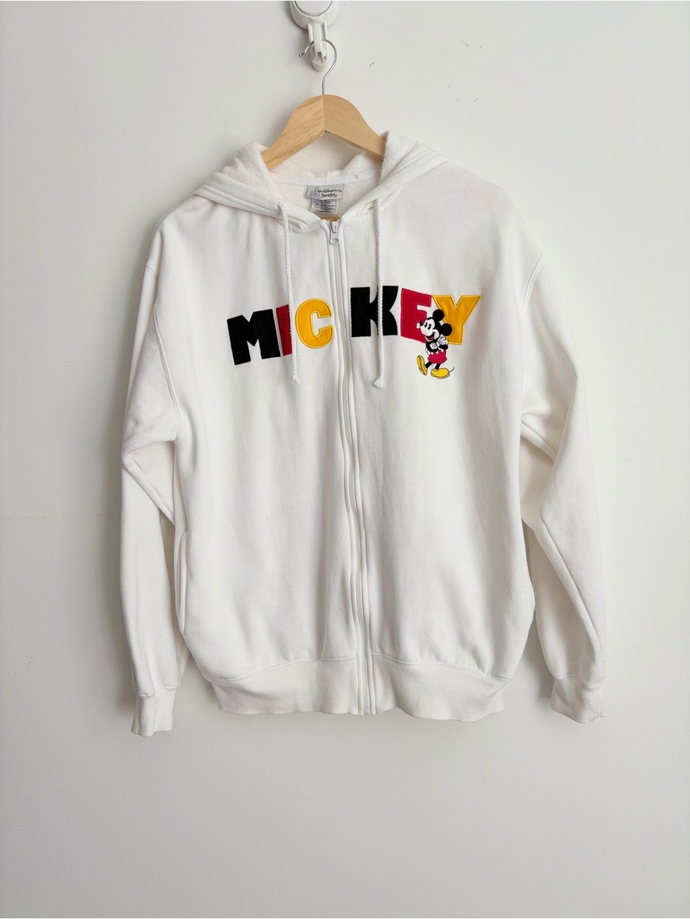Vintage 2000s Disney Parks Mickey Heavyweight Zip Hoodie Y2K Streetwear S